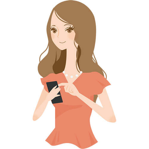 電話占いで自宅から相談する女性のイメージ